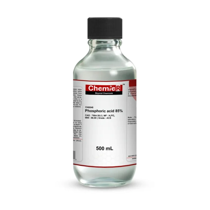 Phosphoric Acid 85% ACS 500mL | ChemieR USA