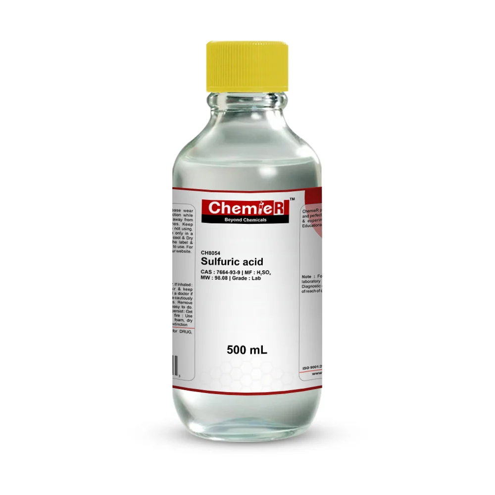 CH8054 Sulfuric Acid Lab 500mL | ChemieR USA Sulfuric Acid Lab 500mL | ChemieR USA