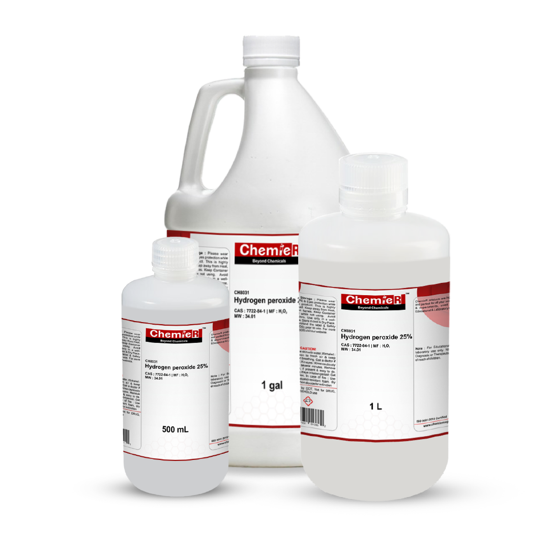 ChemieR Hydrogen Peroxide, ACS-grade high purity laboratory reagent for research and analysis in the USA