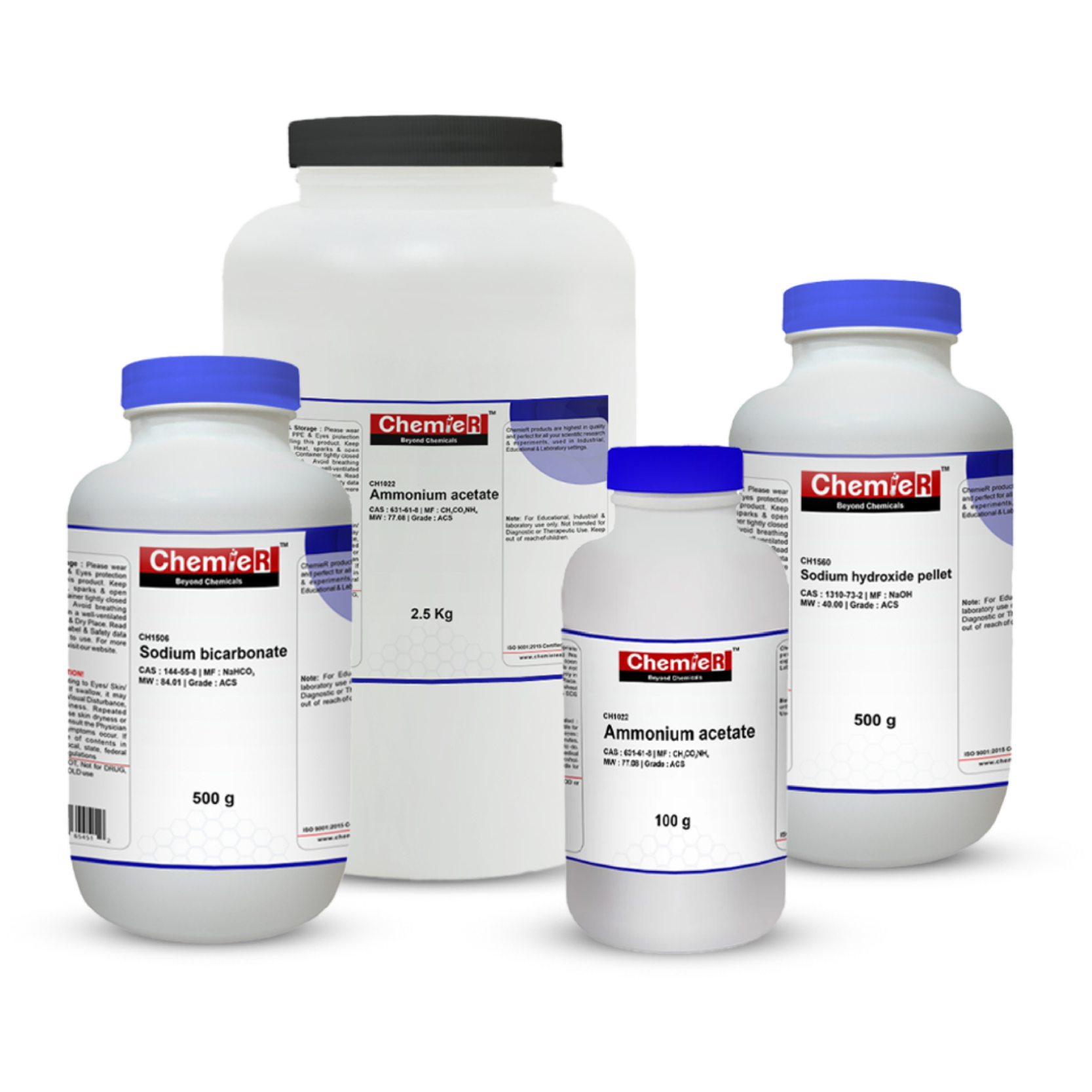 ChemieR inorganic and organic laboratory reagents, ACS-grade high-purity chemicals for research and analysis in the USA